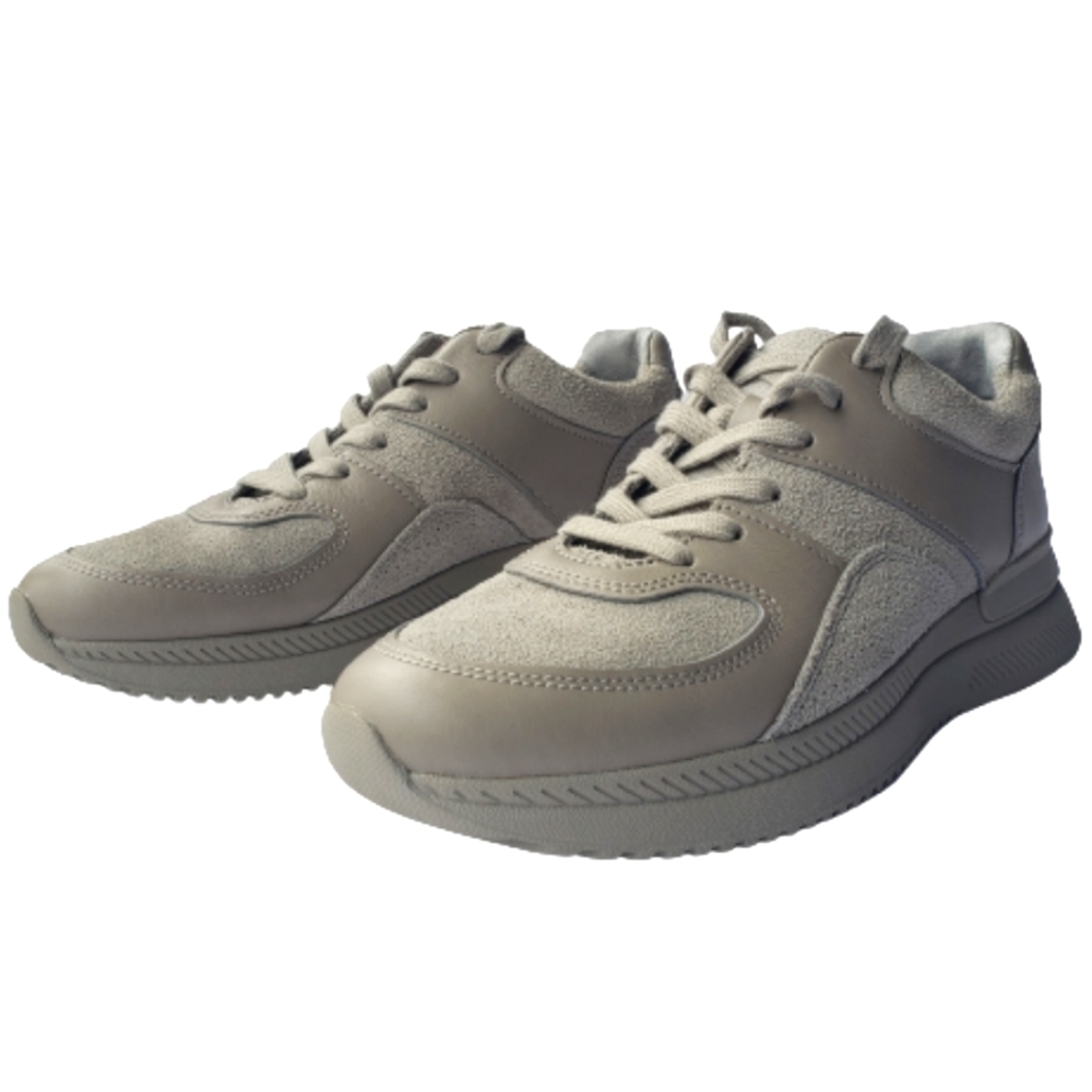 Everlane The Trainer Suede Leather Sneaker Grey Gray Shoes Size F8 M6